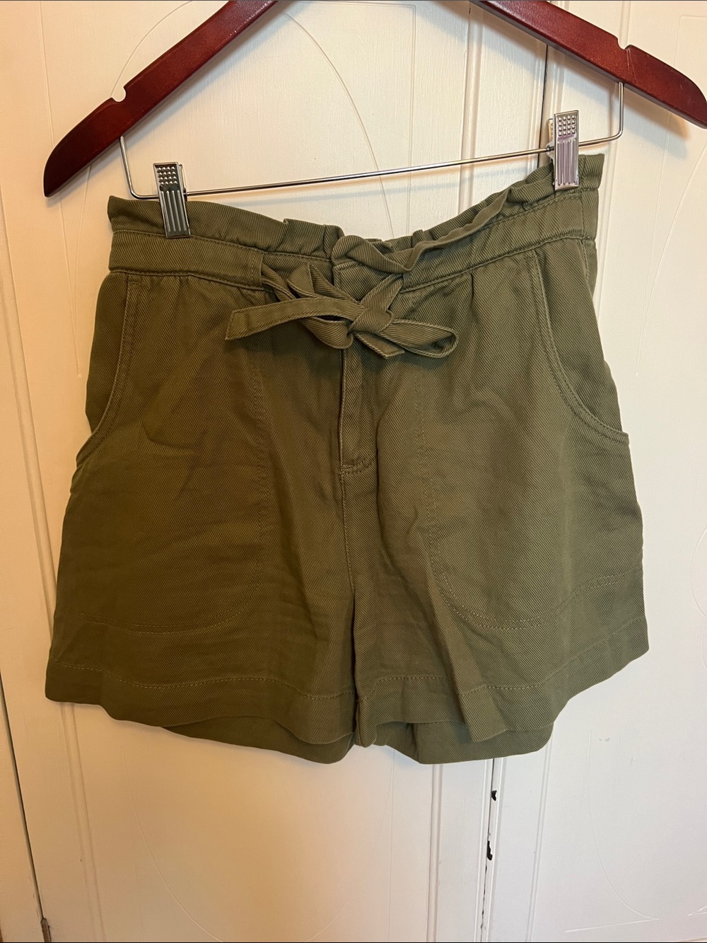 2/$7 Old Navy Tie-Waist High-Rise paperbag Shorts